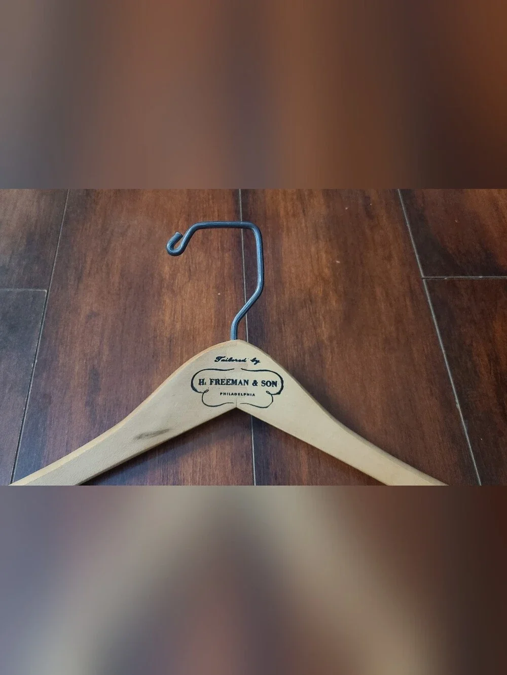 Vintage Tailored By: H. Freeman & Son Philadelphia MCM Clothes Coat Suit Hanger